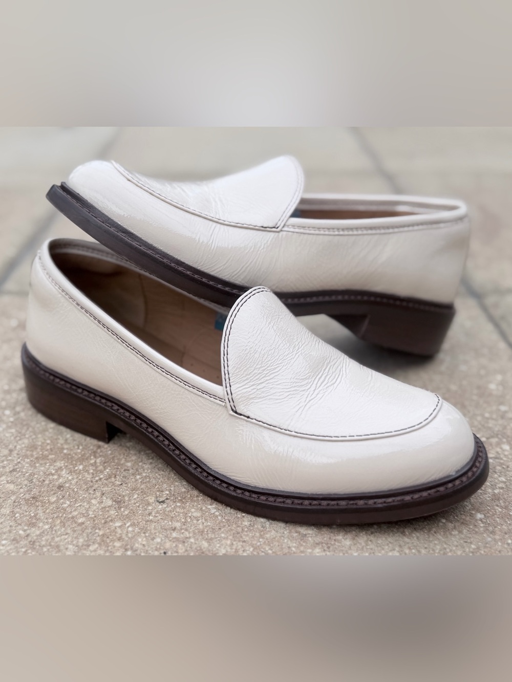 Sofft Women’s Napoli II Waterproof Almond/Ivory Leather Slip-On Loafers